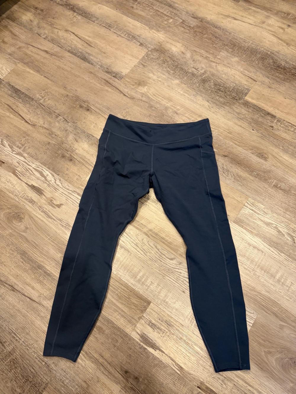 Pact Dark Blue Leggings with Branded Waist Print
